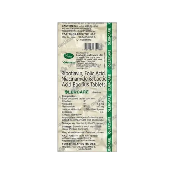 olercare tablet 10's